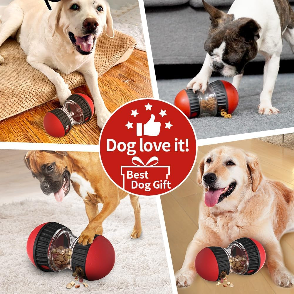 Dog Puzzle Toy with Treat Dispenser Ball & Slow Feeder