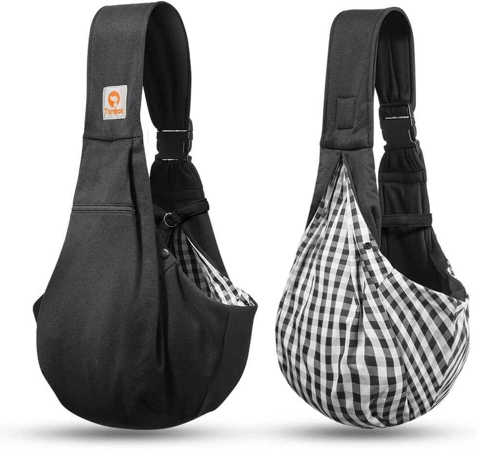 Small Dog Sling Carrier - Adjustable Strap & Zip Pocket - Suitable for Puppies