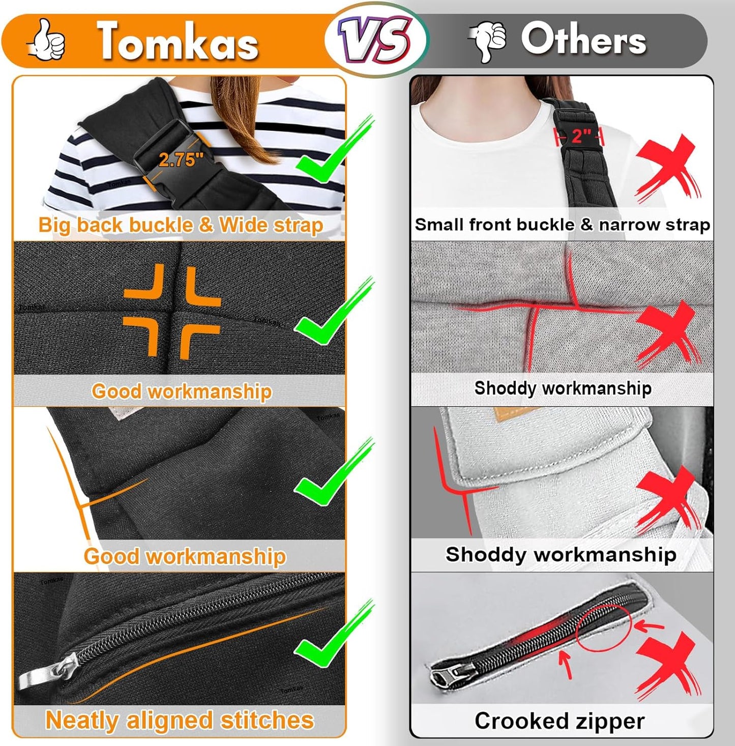 Small Dog Sling Carrier - Adjustable Strap & Zip Pocket - Suitable for Puppies 