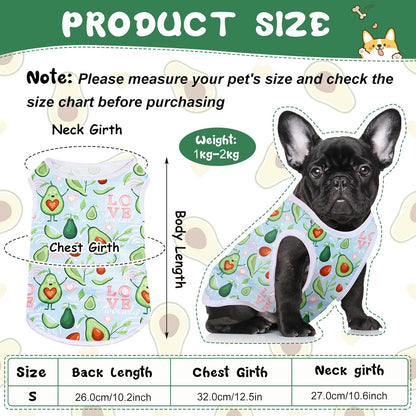 10 Pcs Lovely Puppy Shirts Print Dog Clothes Breathable Summer Pet Cartoon Dog Shirt Clothes Sweatshirt for Puppy Cartoon Shirt Sweatshirt to Cat