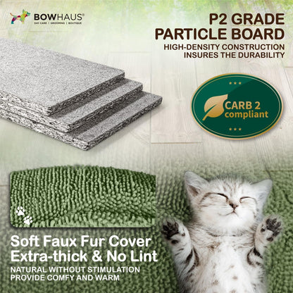 Cactus Cat Tower for Indoor Cats, Cute 40-Inch Small Cactus Cat Tree W/Widened Perch for Large Cats & Kittens, Multi-Level Cat Activity Tree W/Scratching Post, Tunnel, Basket