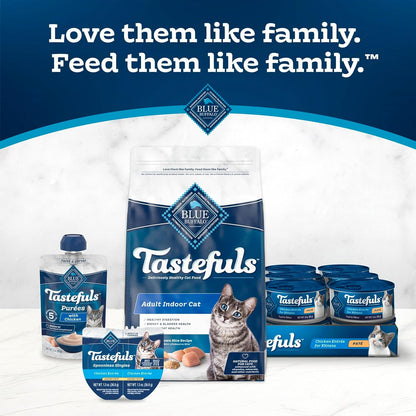 Tastefuls Flaked Wet Cat Food Variety Pack, Made with Natural Ingredients, Tuna, Chicken, Fish & Shrimp, 3-Oz Cans (12 Count, 4 of Each)