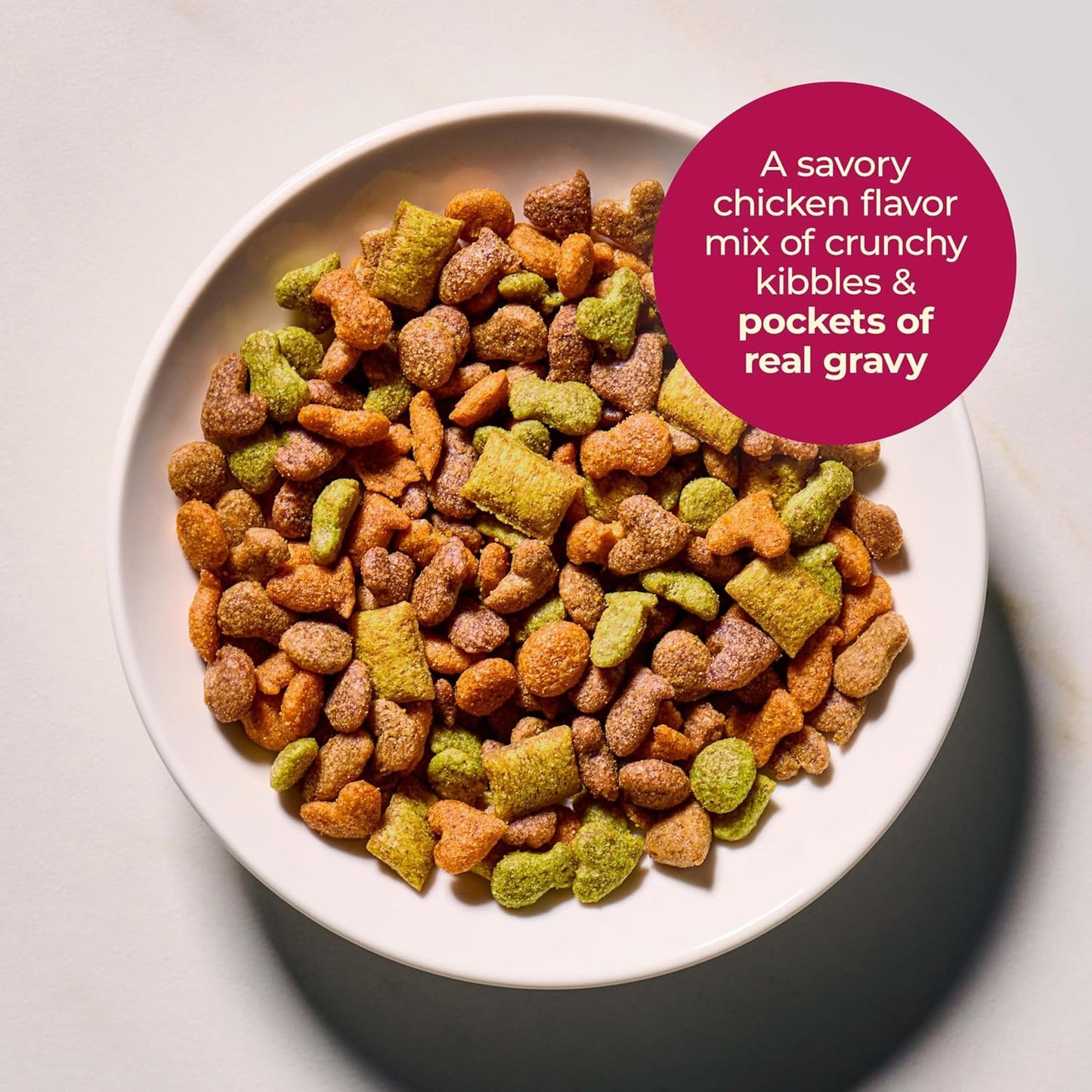 Gravy Bursts Dry Cat Food, Chicken, 3 LB Bag