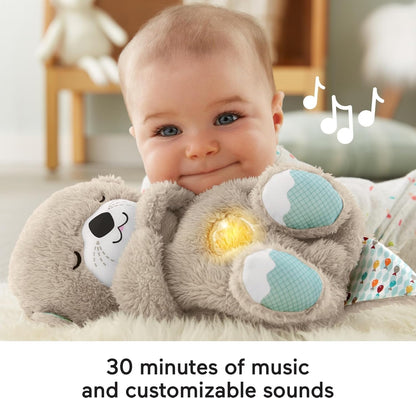 BABY Toy Soothe 'N Snuggle Otter Portable Plush Sound Machine with Music Lights & Breathing Motion for Newborns 