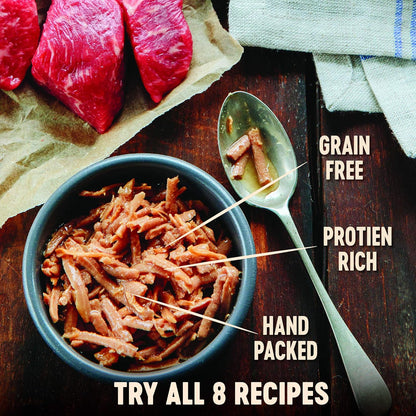 CORE Signature Selects Shredded Adult Wet Cat Food, Natural, Protein-Rich, Grain Free, 2.8 Ounce, 8 Pack (Poultry Variety Pack)