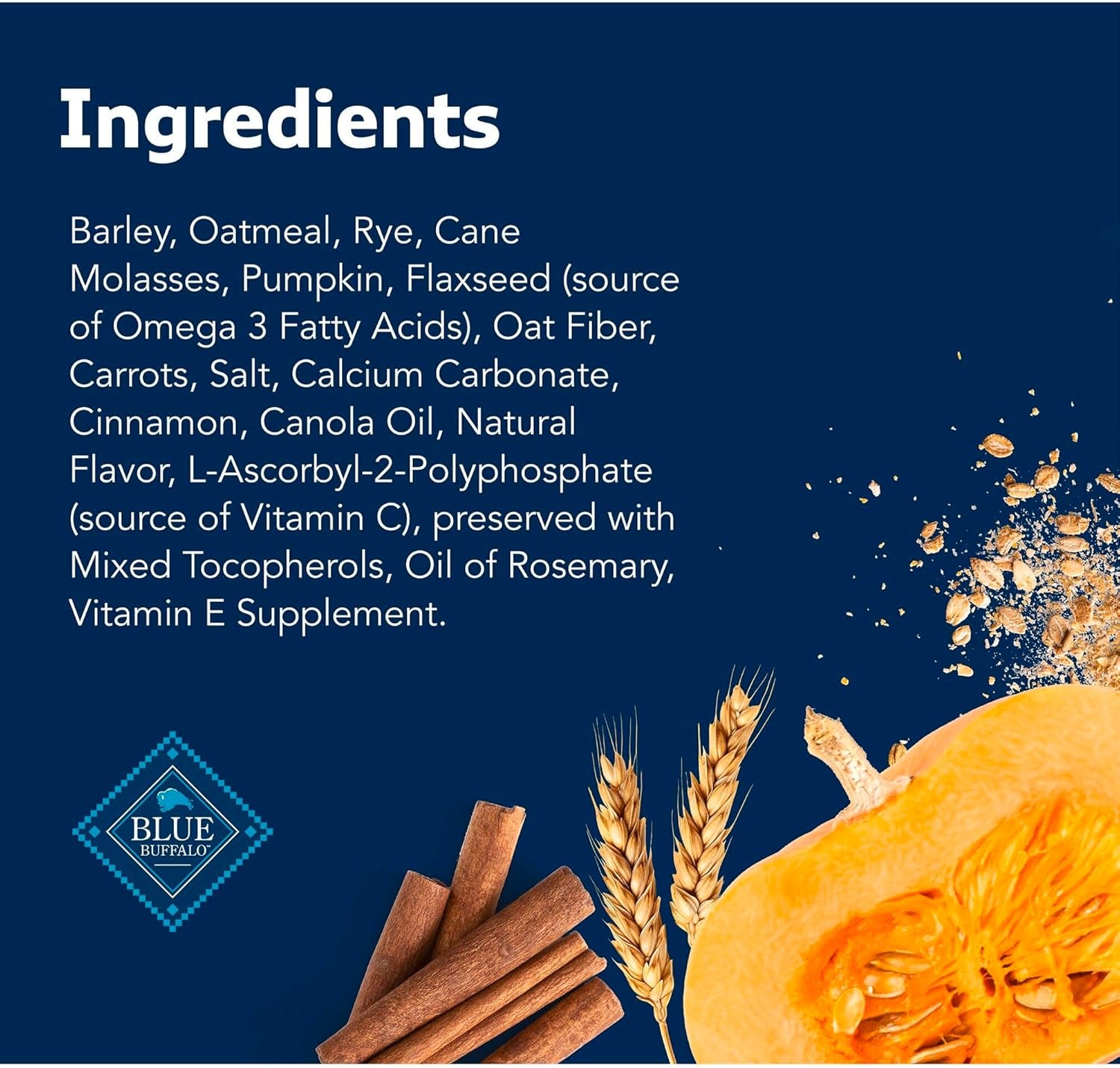 Health Bars Crunchy Dog Biscuits, Oven-Baked with Natural Ingredients, Pumpkin & Cinnamon, 16-Oz Bag