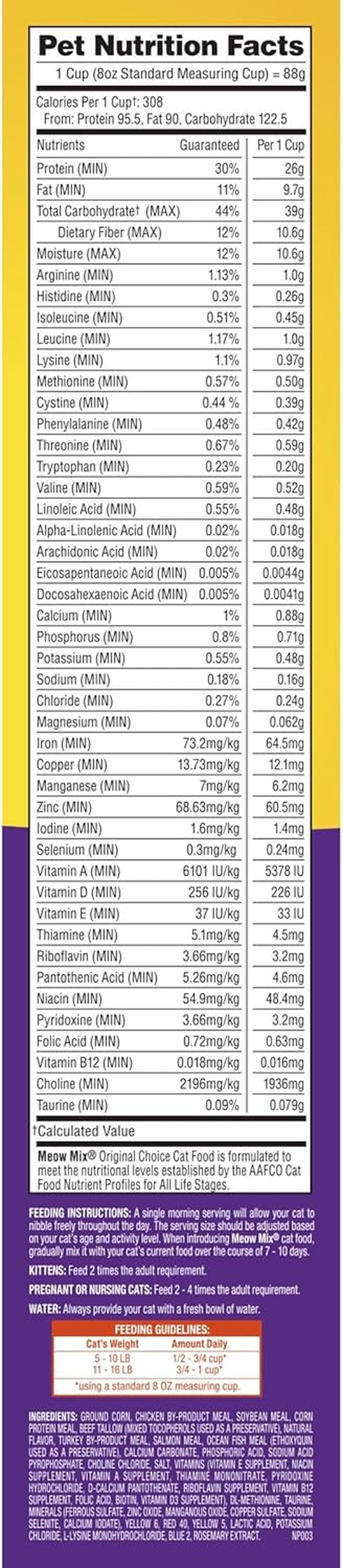 Original Choice Dry Cat Food, 6.3 Pound Bag
