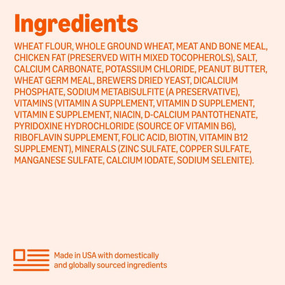 Crunchy Dog Biscuits Peanut Butter Flavor Dog Treats 5 Lb. Box